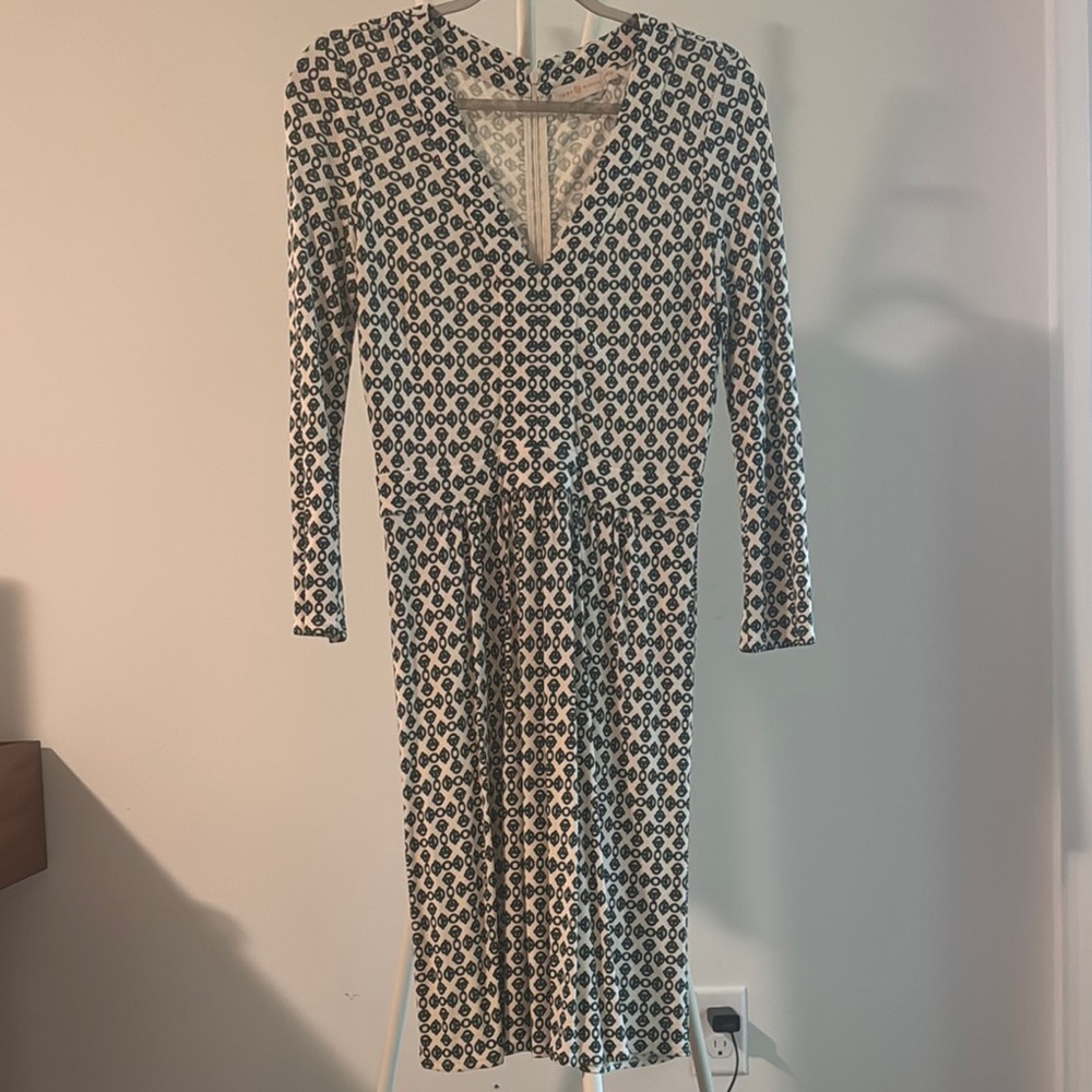Tory Burch Patterned Long Sleeve Dress - Picture 4 of 9